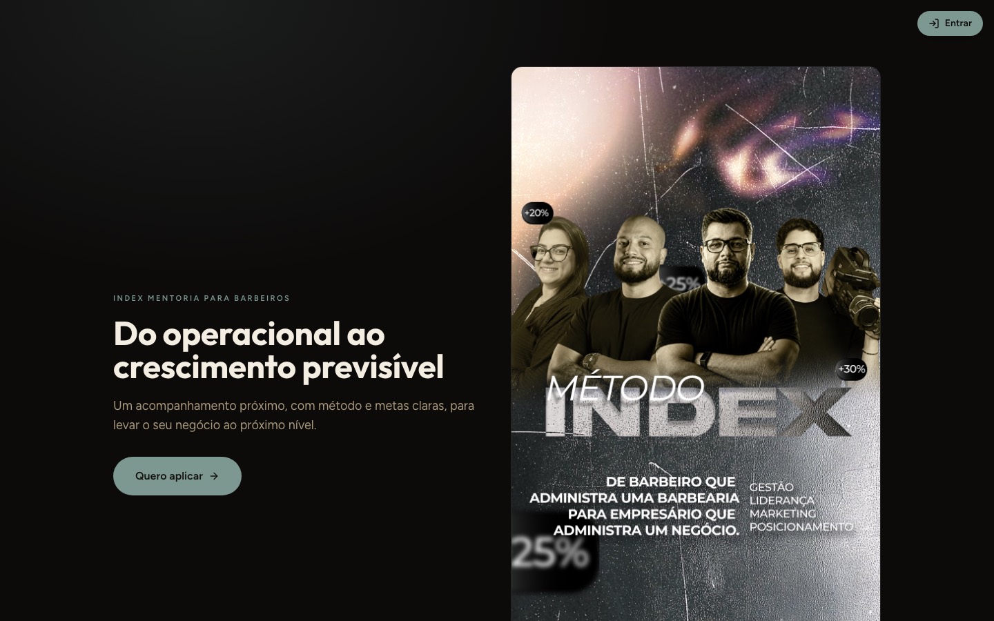 Painel Index Hub, feito no LUME Hub