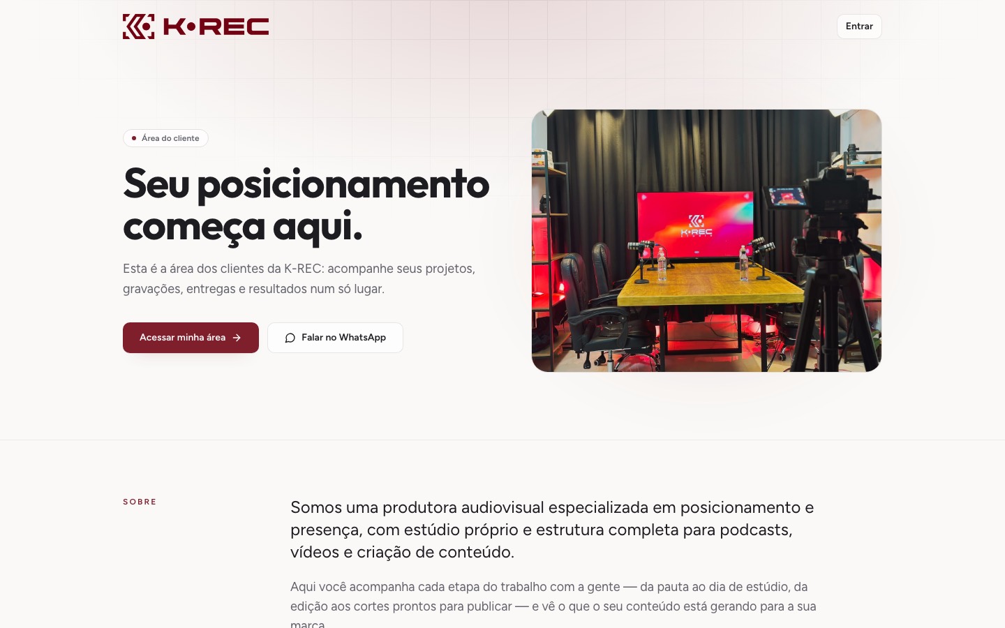 Painel K-REC, feito no LUME Hub
